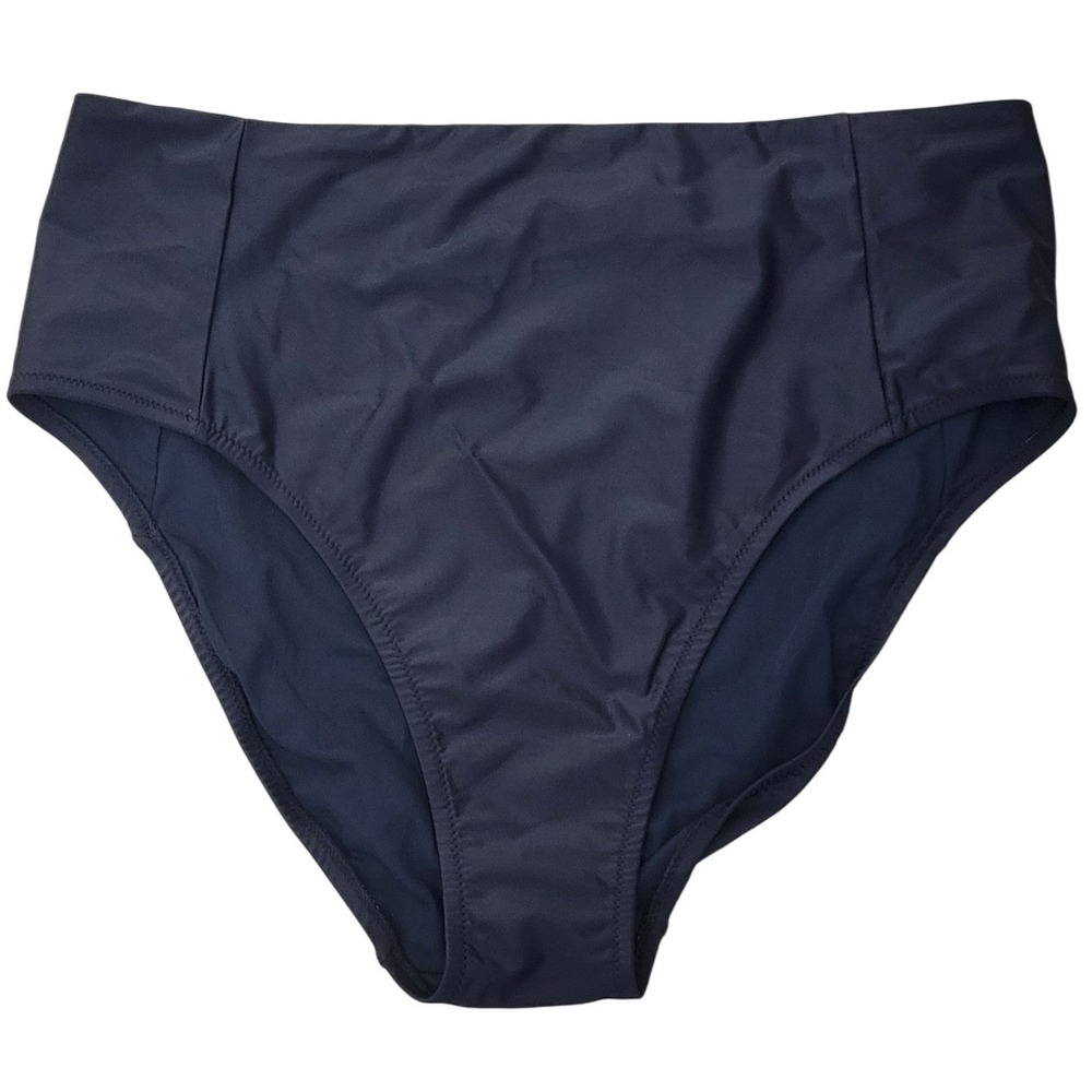 Universal Standard Swim High Waisted Bikini Bottoms Black‎ Size M Vacation Beach